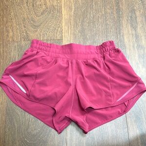 Lululemon Pomegranate Hotty Hot Short